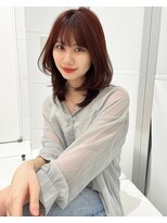 salon de MiLK 札幌大通店【サロン ド ミルク】&nbsp;20代30代40代/ワンホンヘア/レイヤーカット/ピンクブラウン