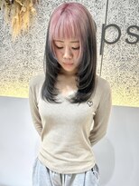 オプス 大名店(Ops)&nbsp;◆10代20代から人気×ルーツカラー×ピンクベージュ×レイヤー