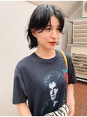 ボブ　ボブパーマ　パーマボブ　黒髪パーマ　パーマヘア