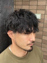 《シャドウパーマ×マッシュ》立体デザインでワンランク上の上品スタイル◎［白島/メンズカット］