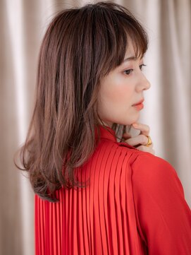 カバーヘア ブリス 川口(COVER HAIR bliss) グレージュブラウンゆるふわミディアムレイヤー321Z川口30代40代
