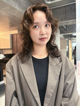 ナヌーク シブヤ(nanuk shibuya) レイヤーパーマ!ブラウンカラー