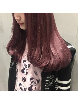 アンド バイ ヘアサロン(AND by hair salon) モーブピンクカラー