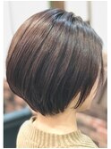 大人きれいな丸み前下がりショートスタイル【Linona/林 直徳】