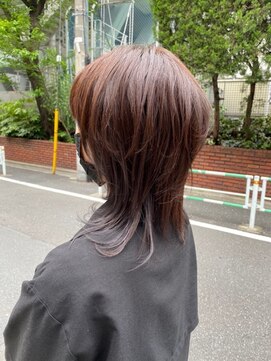 アフィーロ(ACHFILO) 20代30代大人女子髪型　艶髪ココアブラウン　前髪エクステ