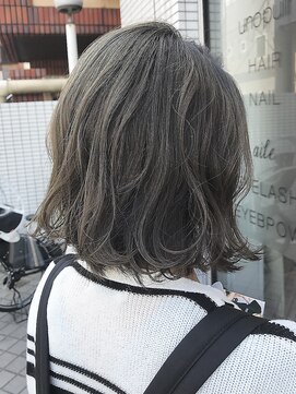 ウノプリール 茶屋町店(unopulir) 【unopulir永尾】グレージュボブ☆抜け感外ハネ