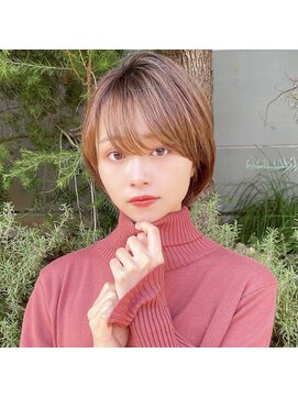 ラナ 渋谷(Lana) 【Chill】大人かわいいピンクベージュクールショートマッシュ