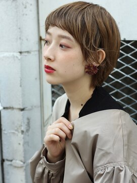 エムスラッシュ たまプラーザ(M.SLASH) オン眉/カーキベージュ/暖色系カラー/ミニボブ/たまプラーザz1