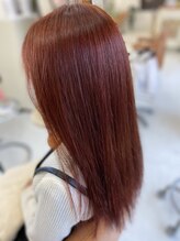 ヘア ナヴォーナ 大浦店(hair NAVONA) レッド、ピンク系カラー
