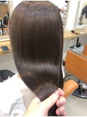 髪質改善ストレート×ラベンダーベージュ