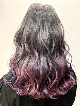 アース 三軒茶屋店(HAIR&MAKE EARTH) グラデーションカラー×ピンクバイオレット