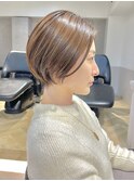 大人可愛い20代30代前下がりショート_ボブ【GRAFF銀座】