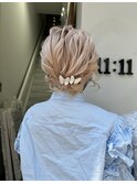 当店で販売している可愛いヘアアクセで作るヘアアレンジ