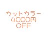 ☆4000円OFF☆【似合わせはお任せ】カット+カラー＋体験スパ付き13200→9200