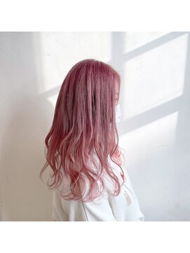 ヘアカラーファクトリー 原口☆柔らかくすみピンク☆福岡久留米