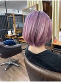 ピンクベージュ｜葛西髪質改善｜葛西縮毛矯正｜葛西白髪ぼかし