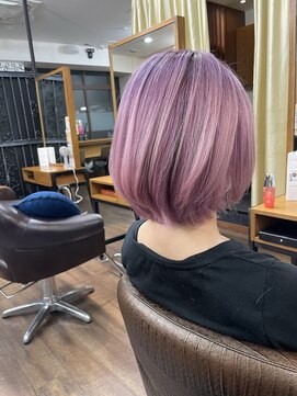アリ 葛西店(ALi) ピンクベージュ｜葛西髪質改善｜葛西縮毛矯正｜葛西白髪ぼかし