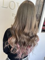 ラビスモア(Lovis moa)&nbsp;切りっぱなしボブ/エアリーロング/ピンクブラウン/美髪のススメ