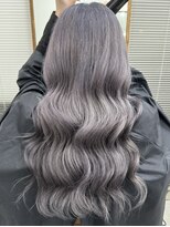 アジールヘア 北千住駅西口店(agir hair)&nbsp;寒色系ハイトーンシルバーグレージュカラー 韓国スタイル 北千住