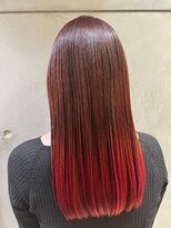 ヘアリゾート粋 新宿三丁目本店&nbsp;グラデーションカラー/レッド