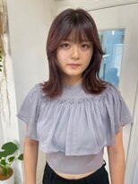 シンク オモテサンドウ(sync omotesando)&nbsp;艶感透明感たっぷりラベンダーブラウン、ボブ