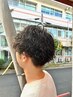 メンズ田原限定クーポン。メンズパーマカット12,100円10％オフ