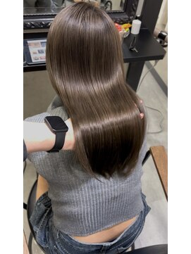 エス 天満扇町(esu) IS46髪質改善カラー/グレージュ/艶髪