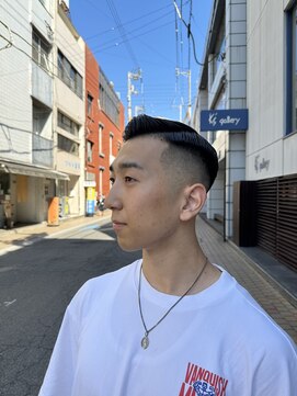 レンゲン(LENGEN) スキンフェード×サイドパート