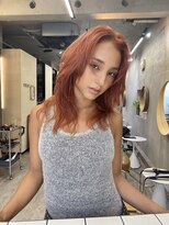 ソルトウォーター(SALT WATER) レイヤーカット/ブラウン/韓国ヘアー/ブリーチ/恵比寿