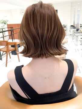 ゴカン バイ ジル ブラン 名古屋(Gokan by JIL BLAN) ハイライトバレイヤージュダブルカラーボブカット30代40代
