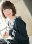 ツヤ髪モカブラウン立体感エアリーこなれボブa小山20代30代40代