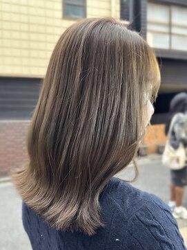 ラレイ ハラジュク(Lalei harajuku) 【白石】ブリーチなし10トーン透明感赤み消しベージュカラー原宿