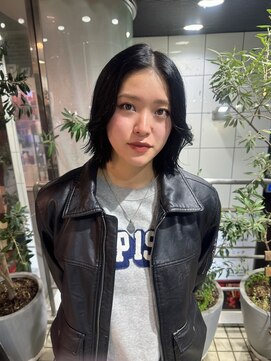 ヘアーアンドメイク ビス(HAIR&MAKE bis) 切りっぱなしボブ/ヘイリーボブ【NOKA】