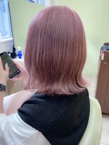 ヒビヲ(HIBIO) 横浜ハイトーンボブタッセルボブ外ハネボブミルクティーベージュ