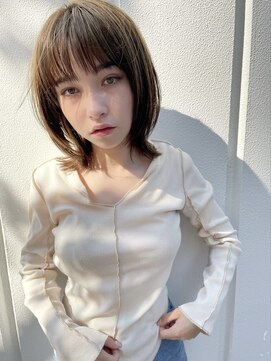 ソト 銀座(soto.) ハイライトカラー/くびれヘア/レイヤーパーマ/ミニボブ[銀座]