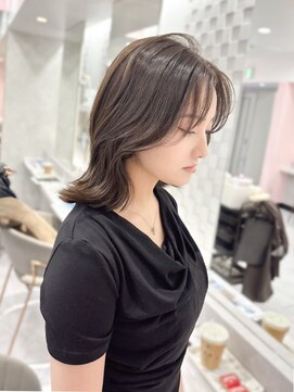 ジーナ 名駅(XENA.) 【haru】ボブ/オリーブベージュ/グレージュ/ミディアム/くびれ