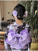 編み込みアレンジ