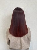 美髪＊ツヤ髪ストレート＊チェリーブラウン＊Zina札幌大通