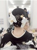 成人式/成人式前撮り/夏のヘアアレンジ/ヘアセット/着物