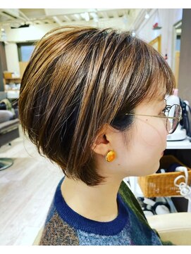 コトナ 越谷店 20代30代40代大人かわいいショートボブ/ナチュラルブラウン越谷