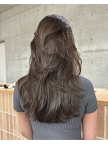 キーチェ 梅田中崎町(keych)&nbsp;レイヤーカット/オリーブベージュ/ブリーチなし/髪質改善/梅田