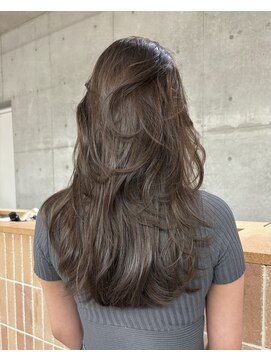 キーチェ 梅田中崎町(keych) レイヤーカット/オリーブベージュ/ブリーチなし/髪質改善/梅田