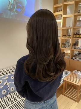 オーガニックエコ 川越(organic+eco) 20代30代秋冬◎韓国風ヘアイルミナカラーオリーブ/髪質改善