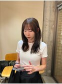オリーブベージュ/ベージュ/透明感カラー/透け感/スモーキー