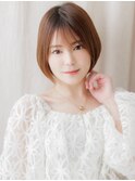 リタッチカラー艶感ストレート小顔マッシュボブY川口30代40代