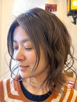 アルバヘアー(alba hair +)&nbsp;切りっぱなしボブ　カールバージョン