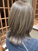 オーガニックトリコ 所沢(organic+tricot)&nbsp;30代40代◎春カラー◎細めグレージュハイライト×ウルフカット