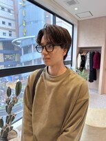 オン キャナルシティ博多前店(on) 【博多の哉汰】センターパート 毛流れパーマ