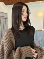 ローレンアオ(LOREN AO)&nbsp;ミルクティーブロンド/ダークブルー/デジタルパーマ/矢場町