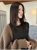 ミルクティーブロンド/ダークブルー/デジタルパーマ/矢場町